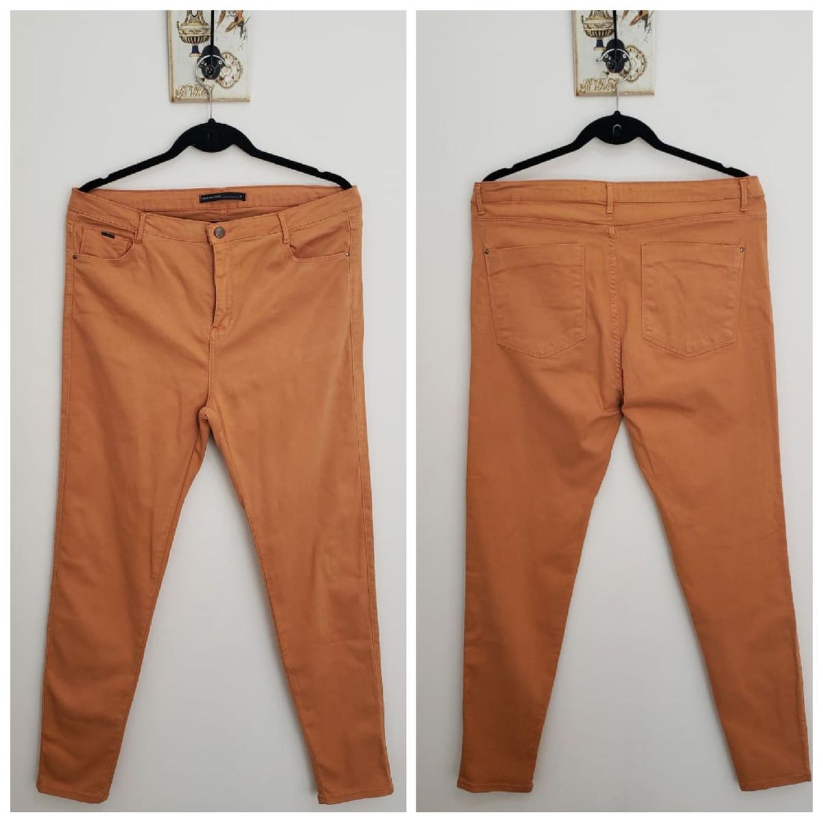 calça jeans caramelo