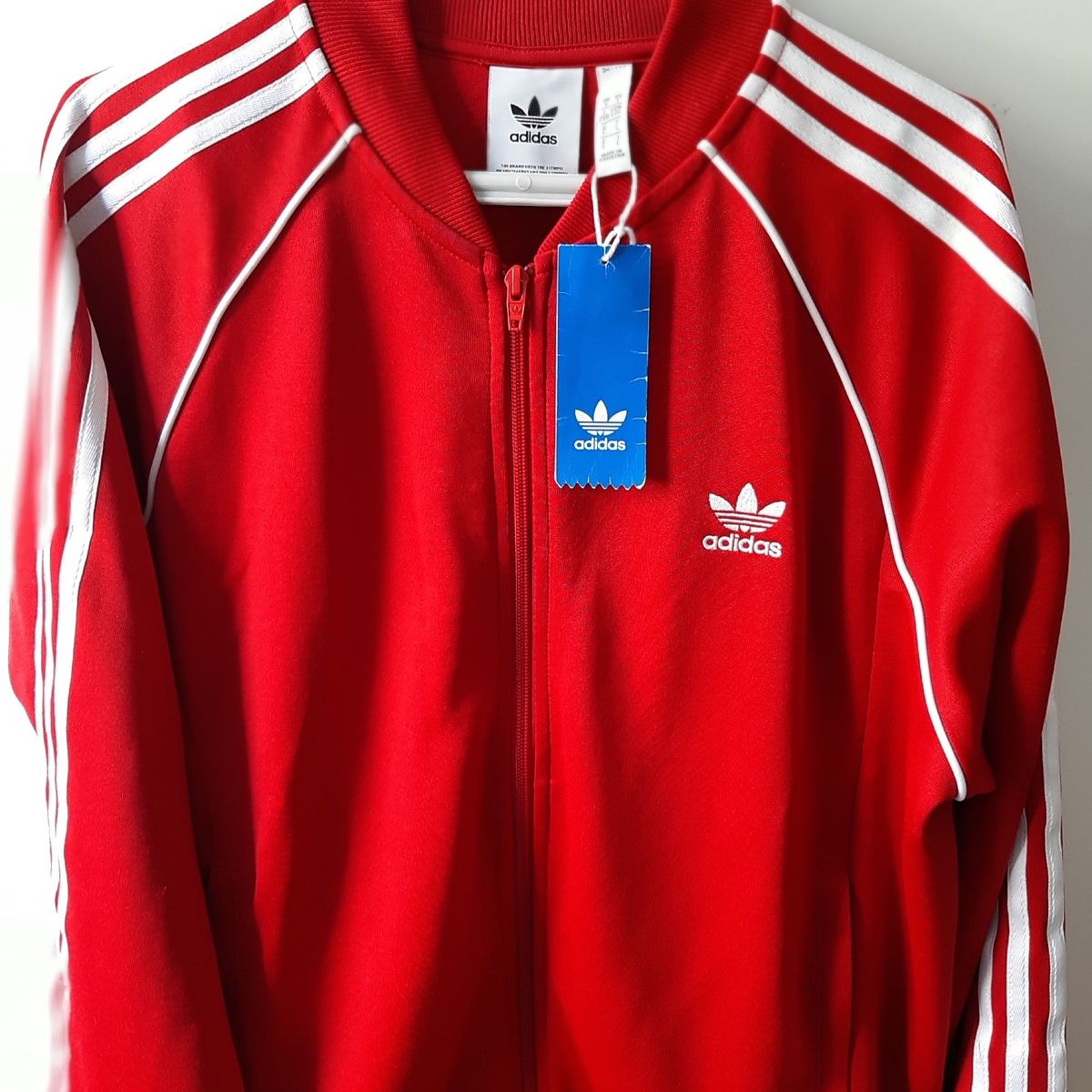 jaqueta adidas sst vermelha