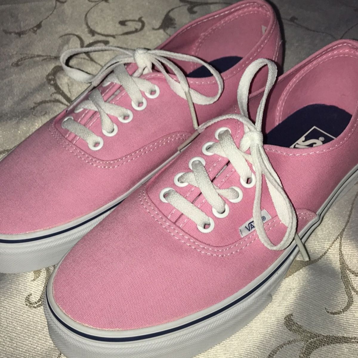 tenis da vans rosa claro