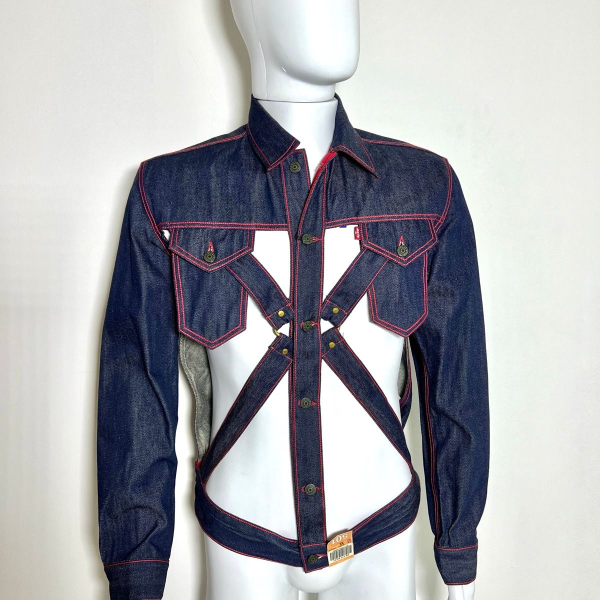 Jaqueta Jeans Levis X Jean Paul Gaultier Tam. Gg | Levis X Jean