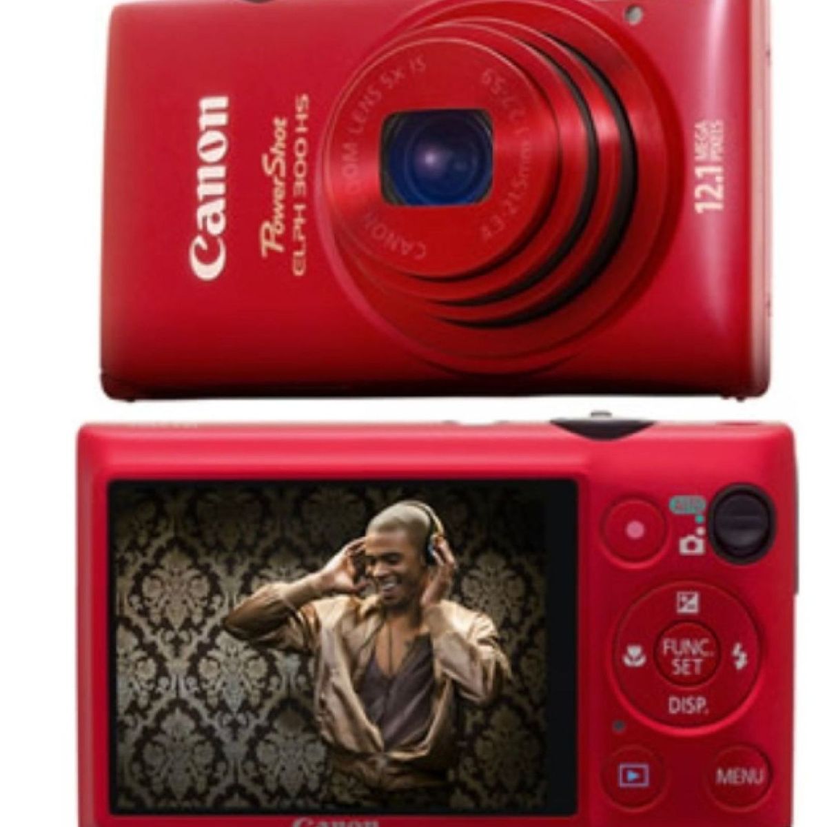 Canon PowerShot ELPH 300 HS レッド Canon Powershot Elph 300 Hs Câmera Digital | Máquina Fotográfica