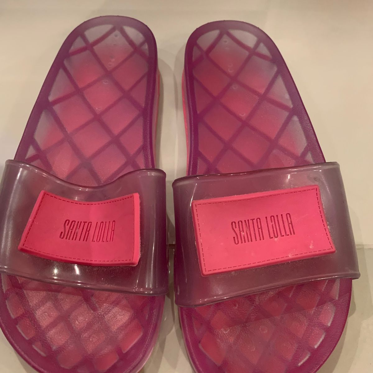 rasteira plastico santa lolla