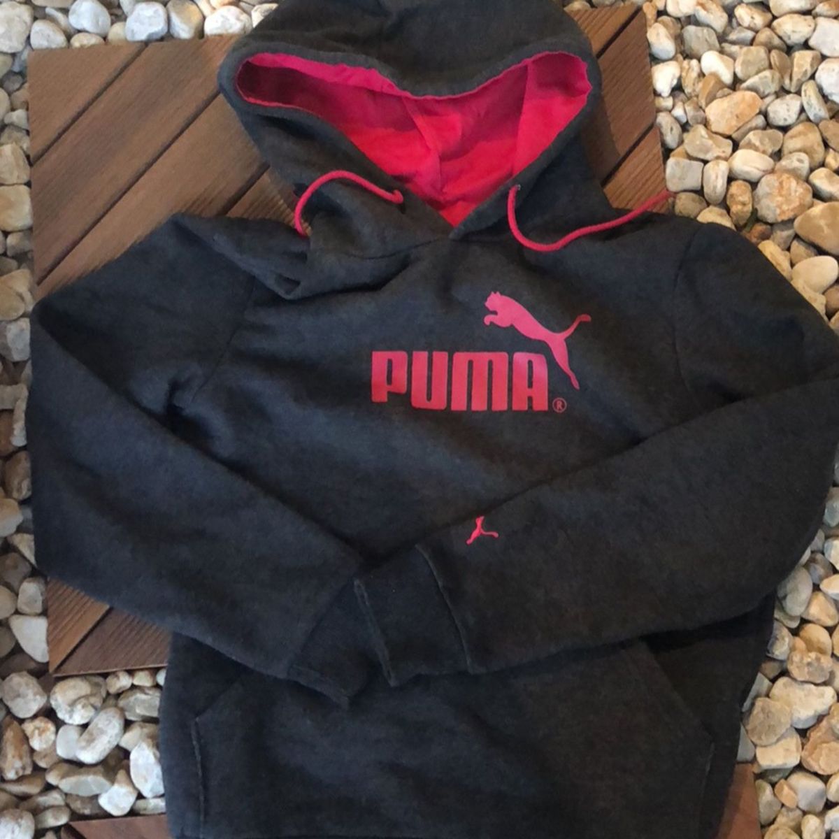 moletom puma cinza