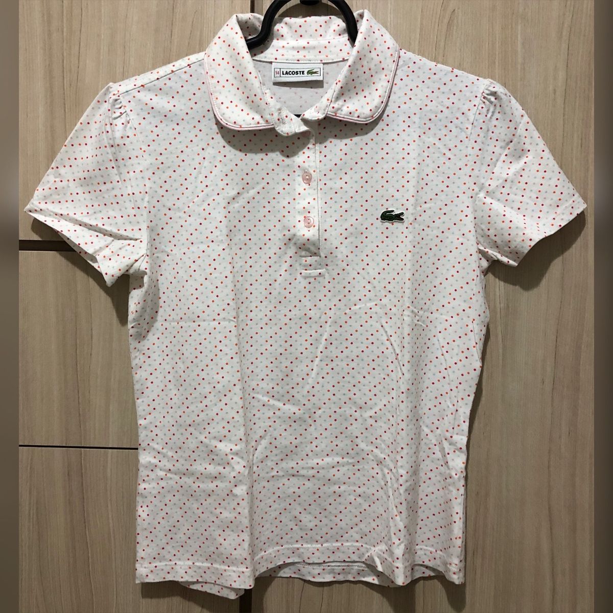 camisa gola polo lacoste feminina