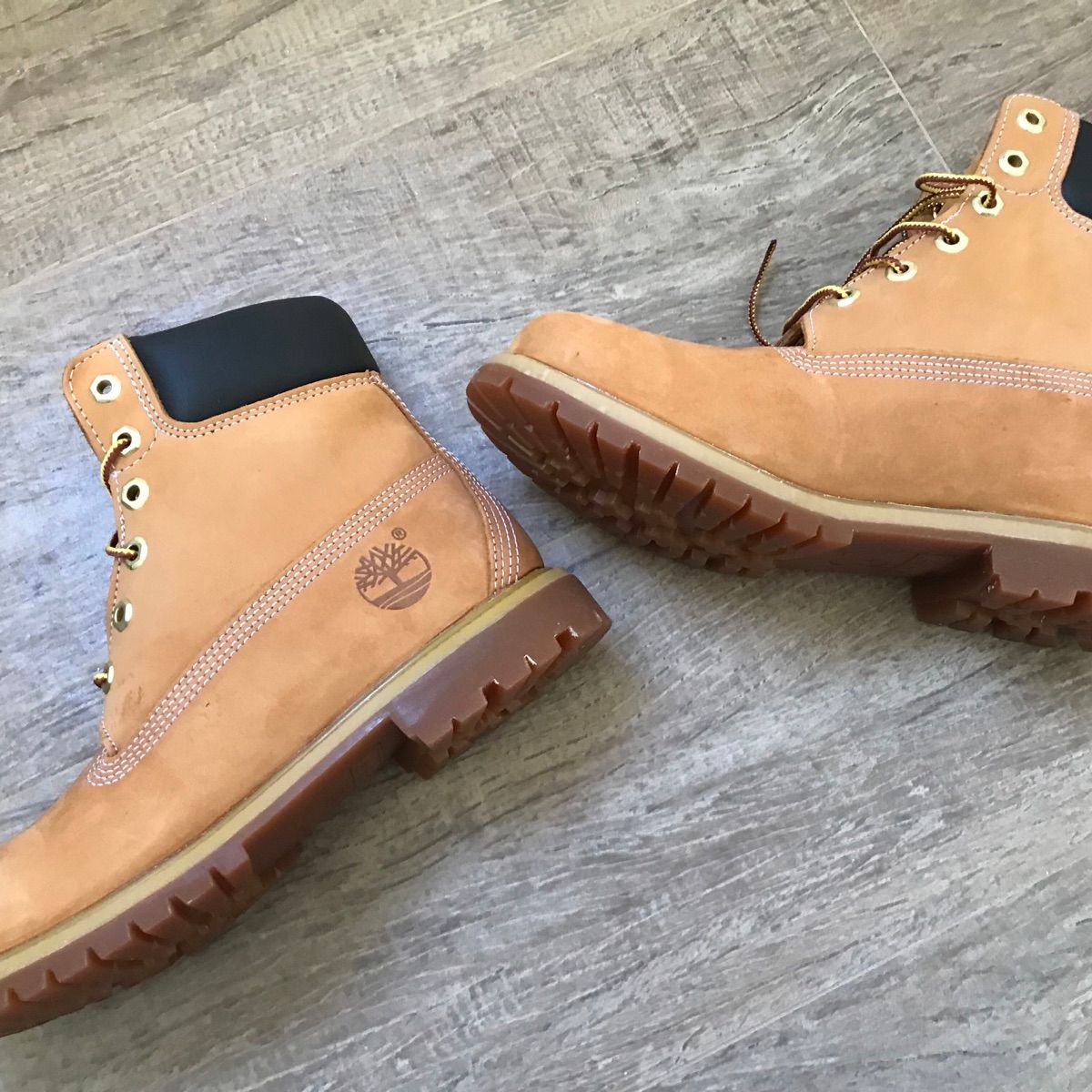 Bota couro timberland yellow boot w 6in premium 2024 boot wp caramelo