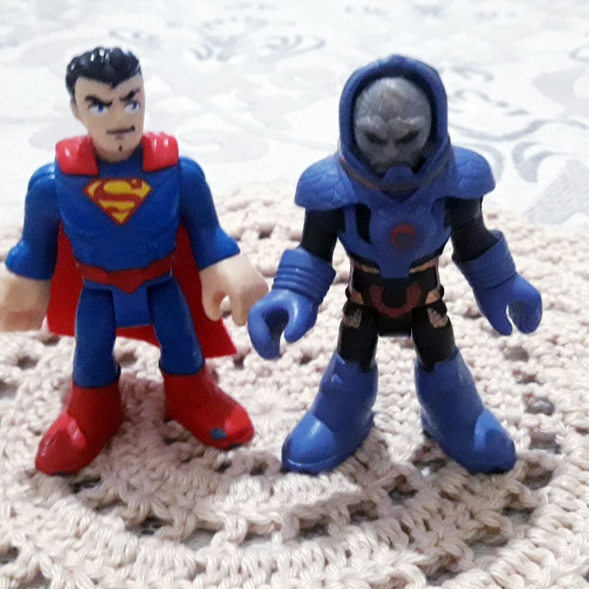 Bonecos Superman &Amp; Darkseid Brinquedo Imaginext Usado