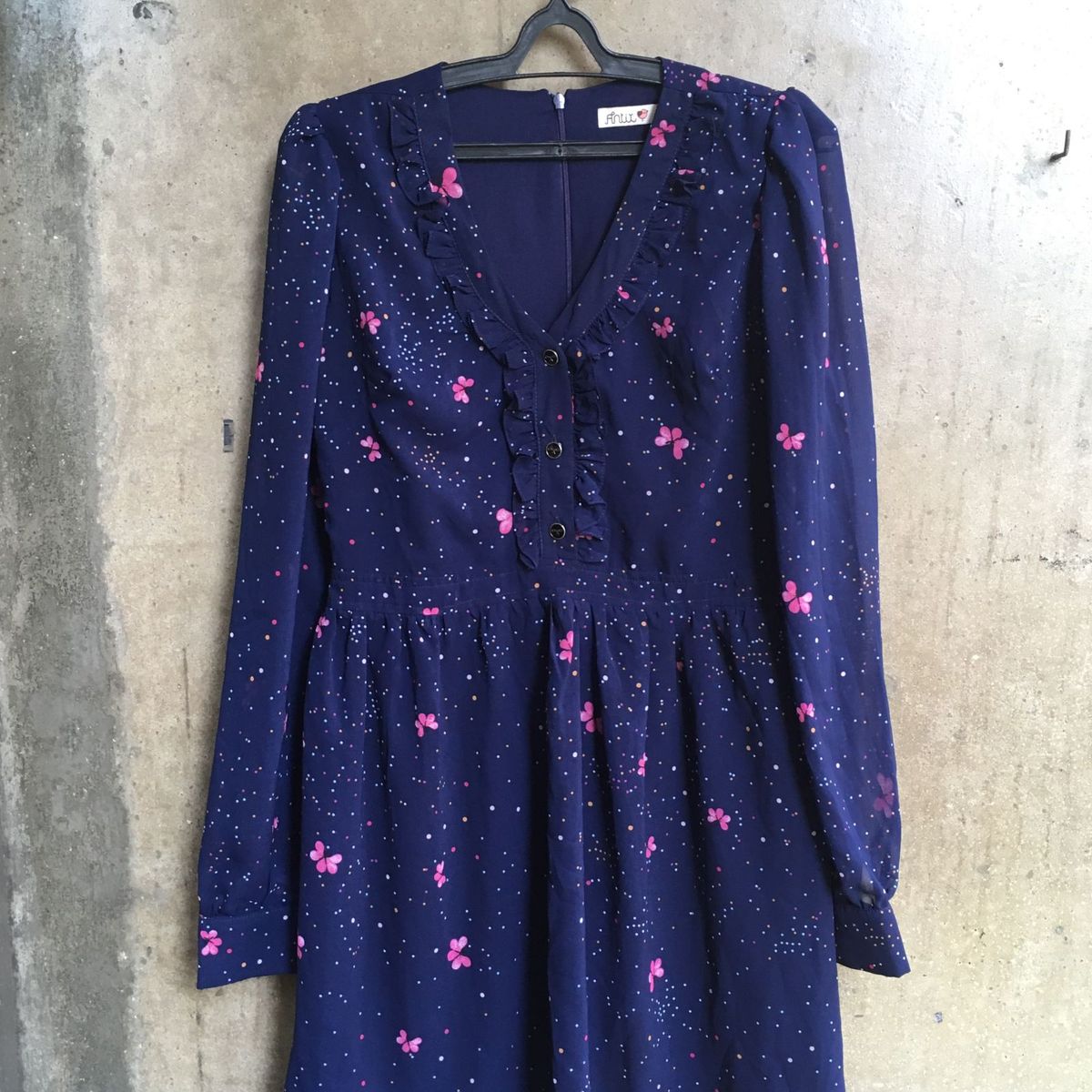 vestido borboflor antix