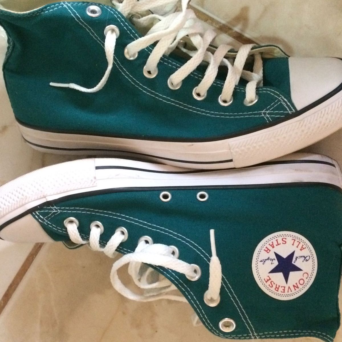 all star cano alto verde escuro