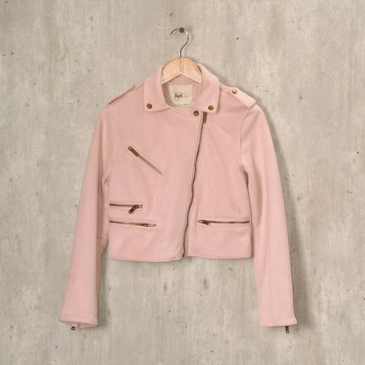 jaqueta suede rosa