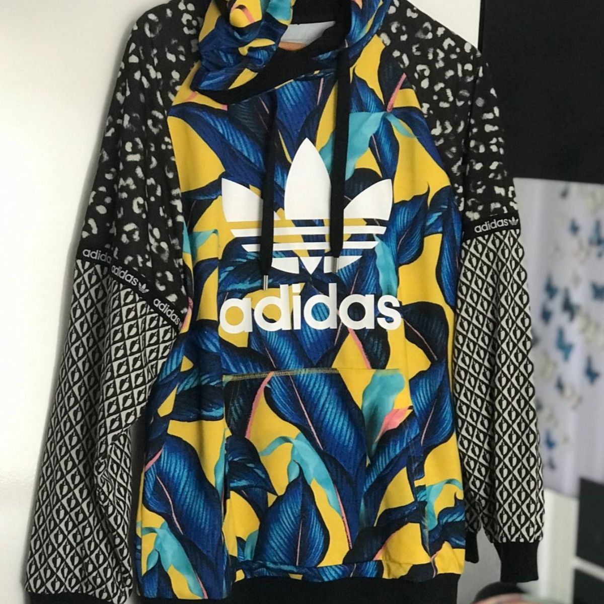 jaqueta floresta linda adidas