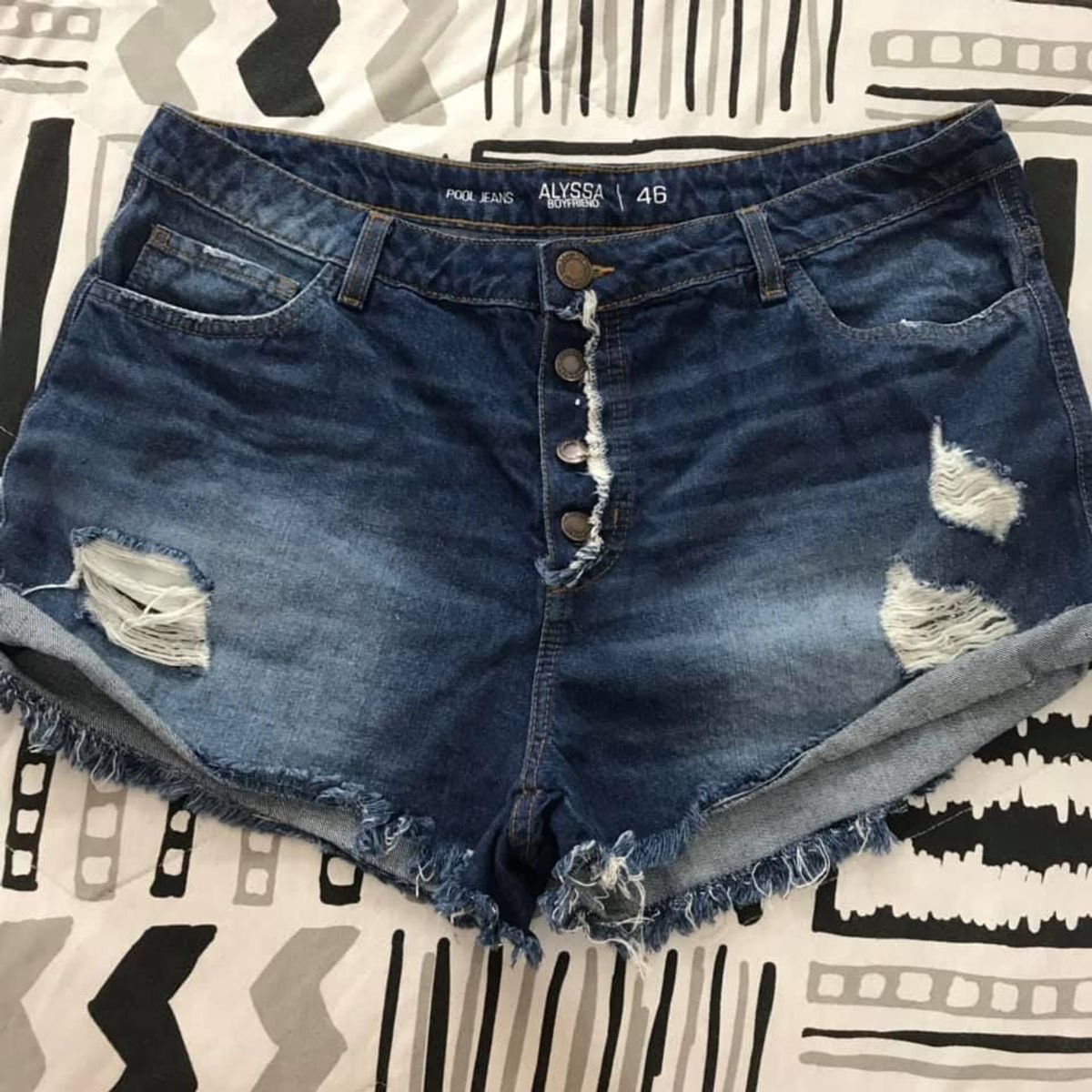 riachuelo short cintura alta