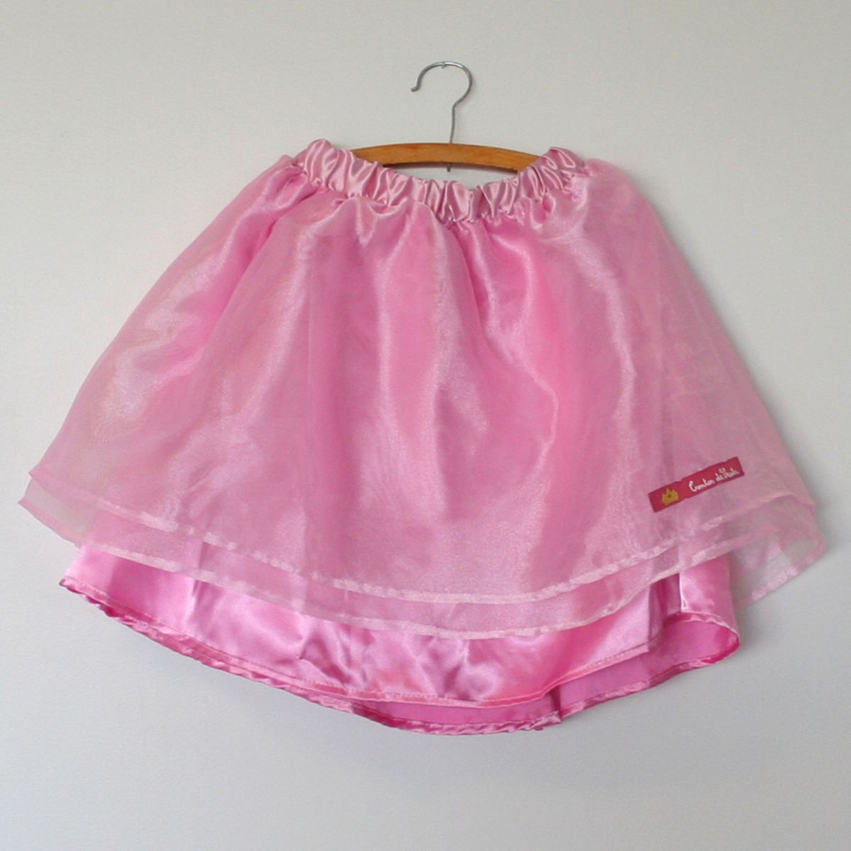 saia de organza infantil
