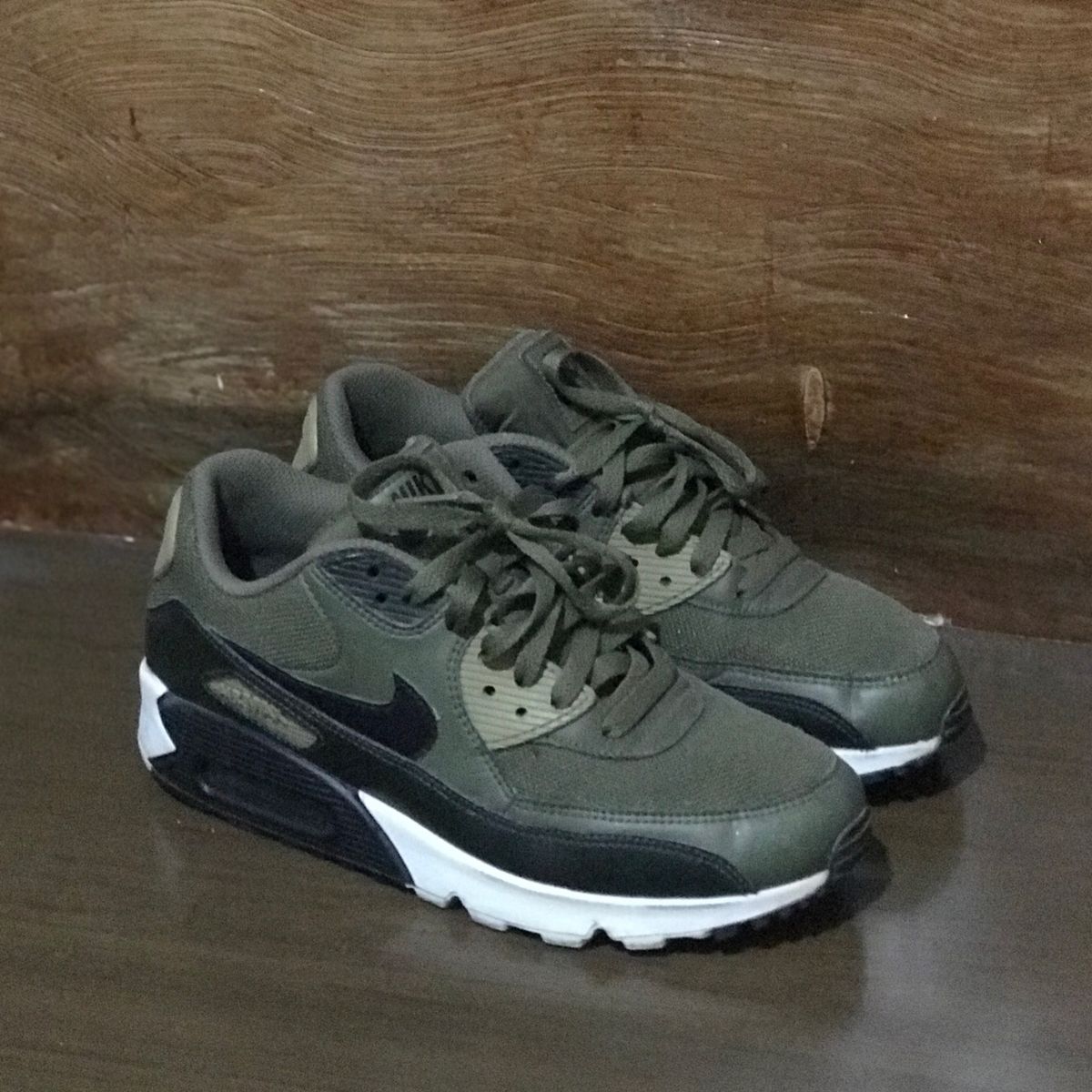 Air Max 90 Verde Militar | Tênis Masculino Nike Usado | enjoei