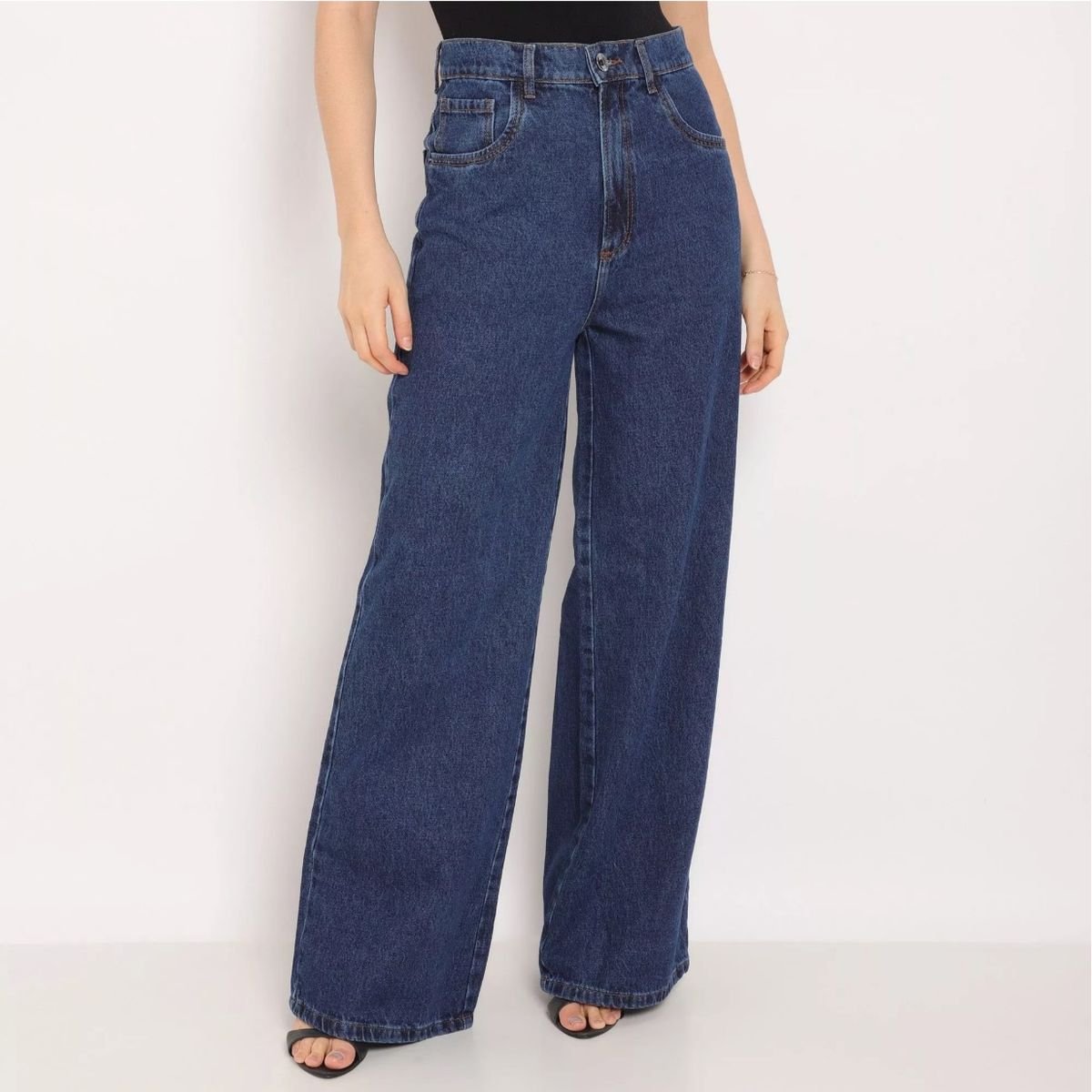 Calça Jeans Lança Perfume 40 Wide Leg