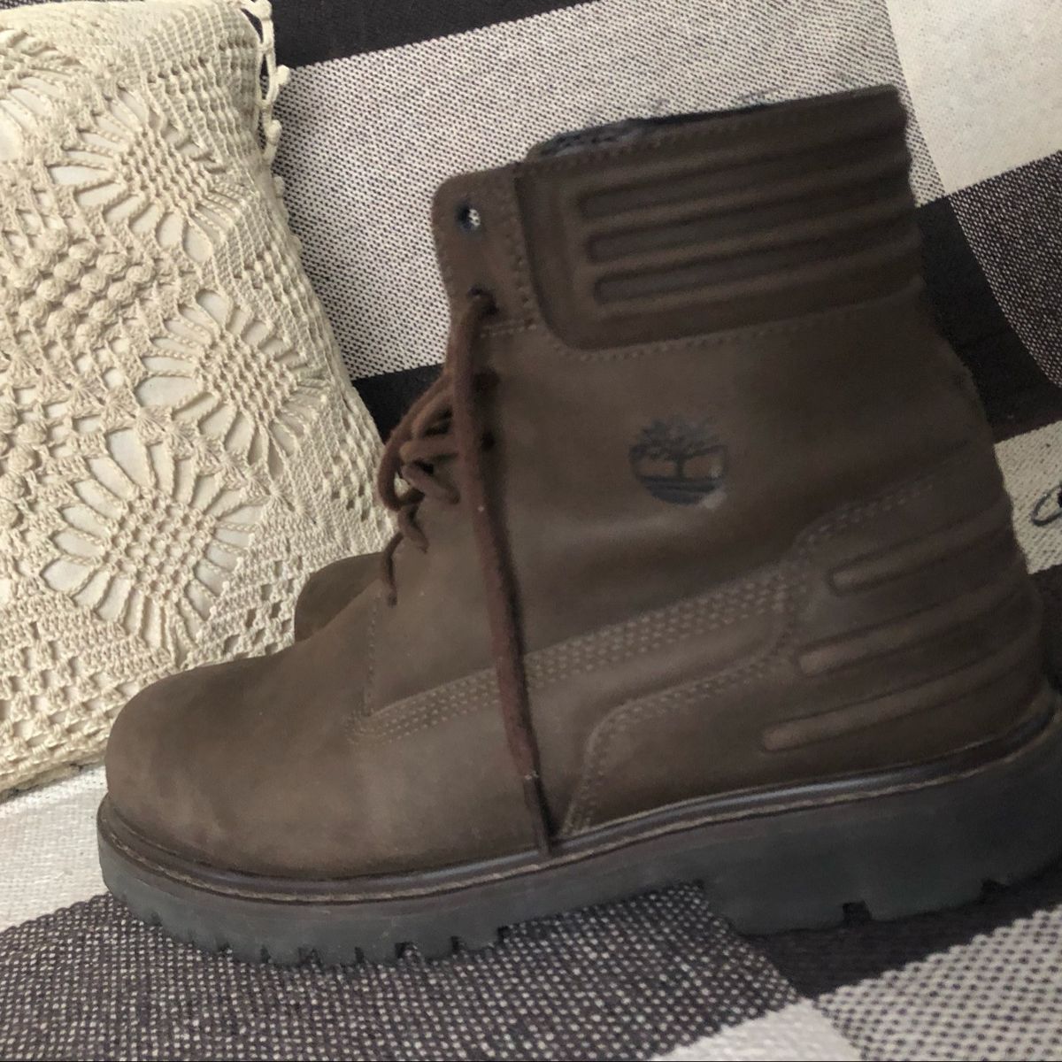 bota couro timberland factory 73 marrom