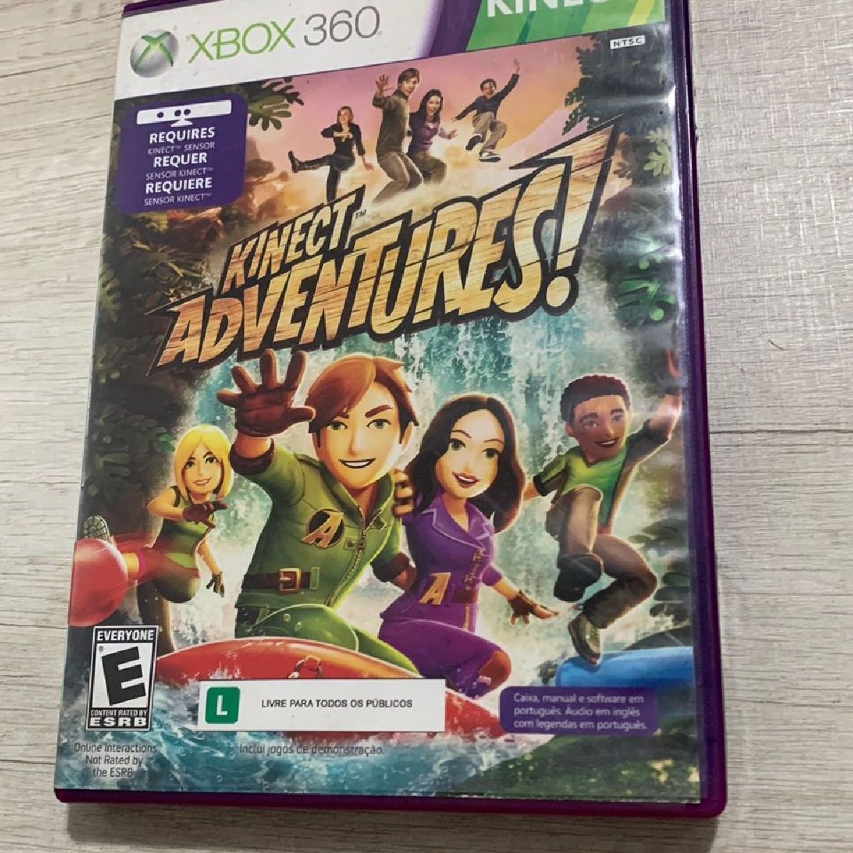 Lot of 2 Kinect XBOX 360 Games - Kinetic Adventures! & Motionsports 