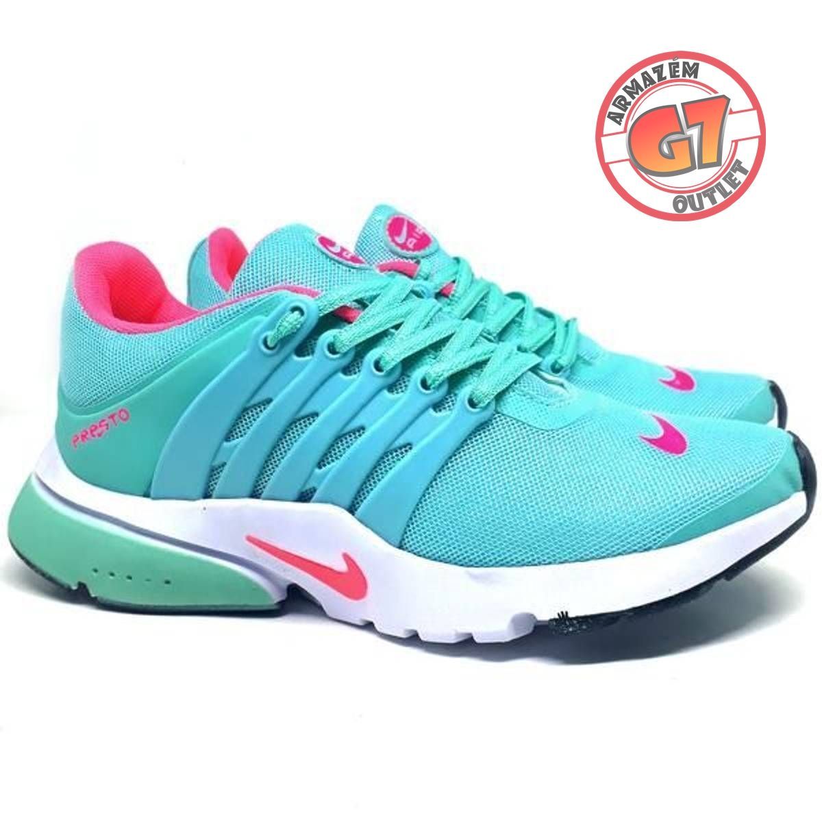 Tenis Nike Air Presto Azul Bebe Rosa Feminino Lancamento Promocao Envio 24 Horas Tenis Feminino Nike Nunca Usado Enjoei