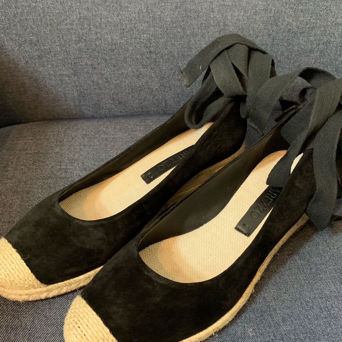 Espadrille Fechado Salto Baixo Arezzo Sapato Feminino Arezzo