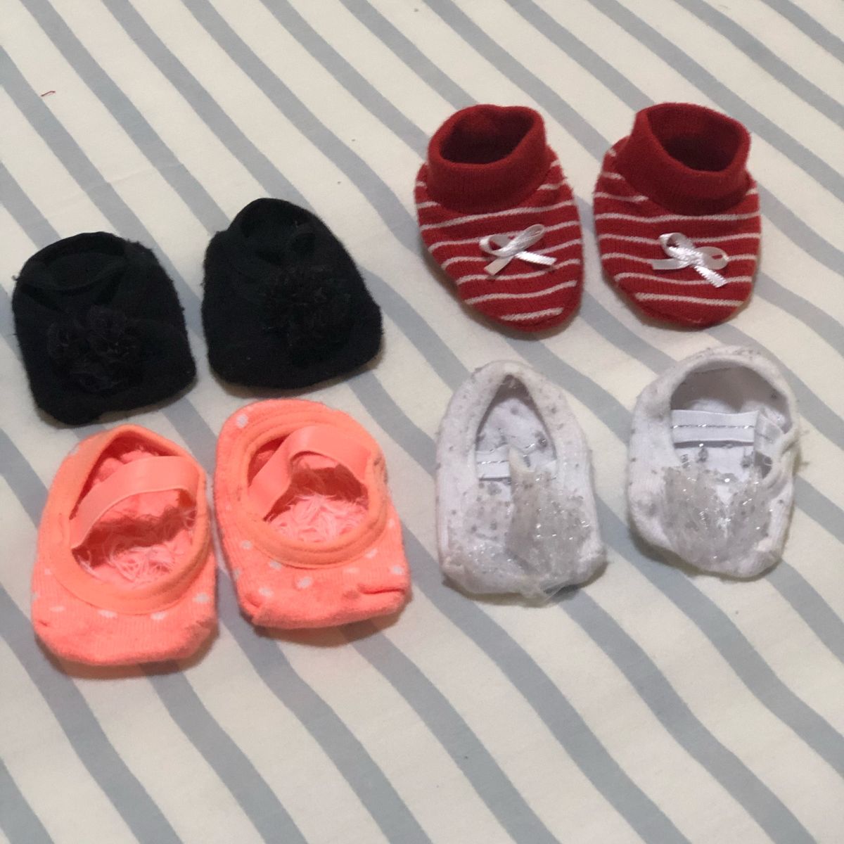 meias sapatinhos para recem nascido