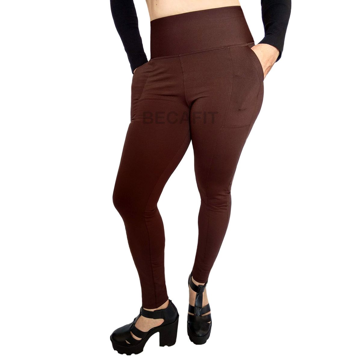 calça flanelada feminina