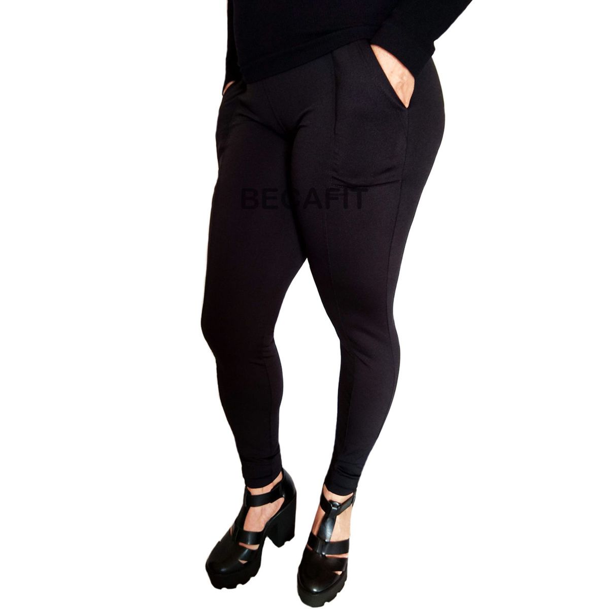 calça flanelada feminina