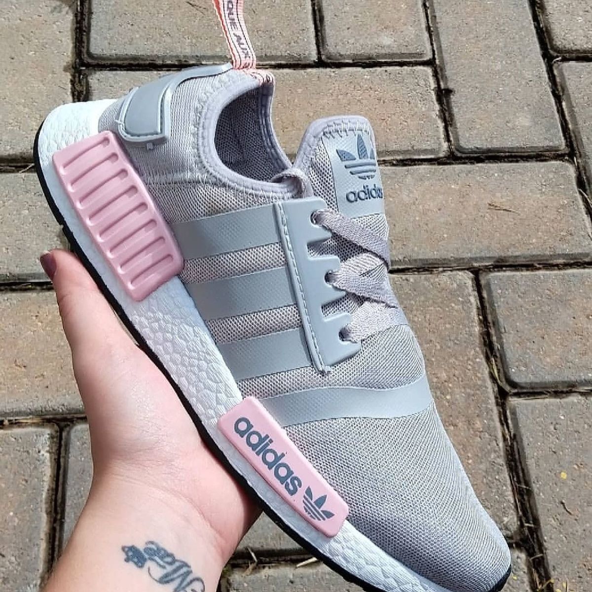 adidas nmd cinza rosa