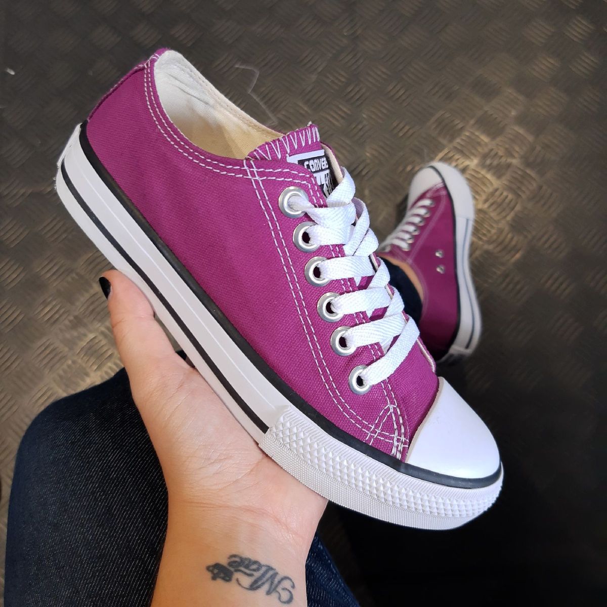 all star cano alto violeta