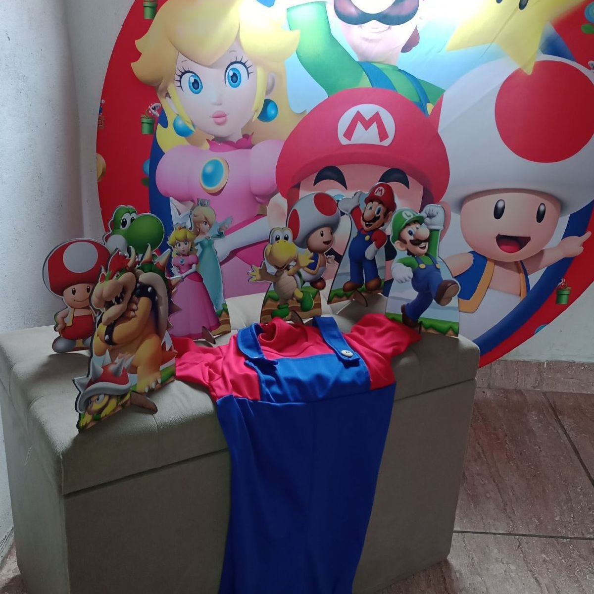 Kit Festa Super Mario,Com Fantasia do Mario, Item Infantil Usado 92086997