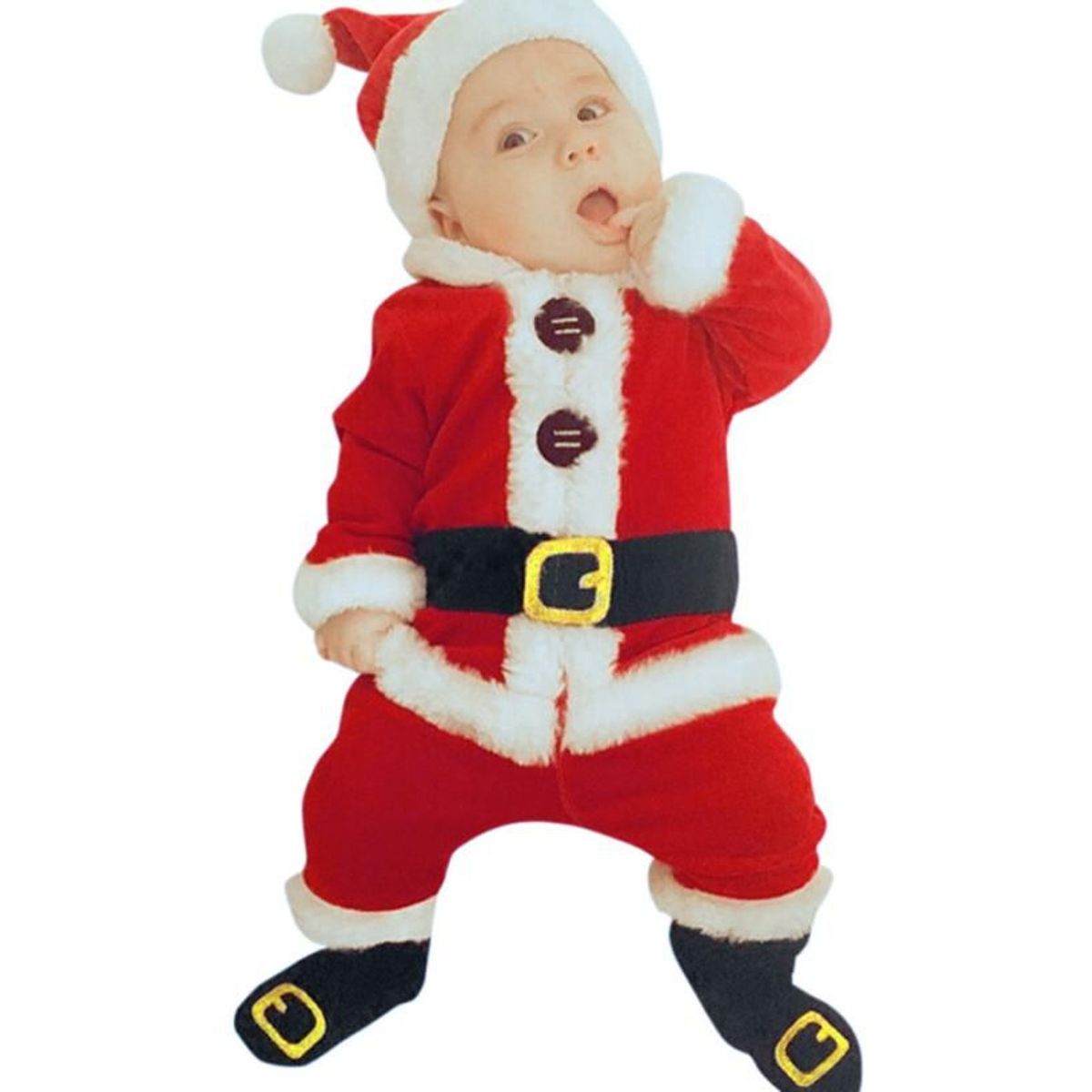 roupinha de papai noel para bebe