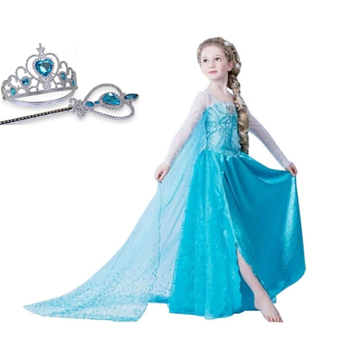 vestido fantasia da frozen