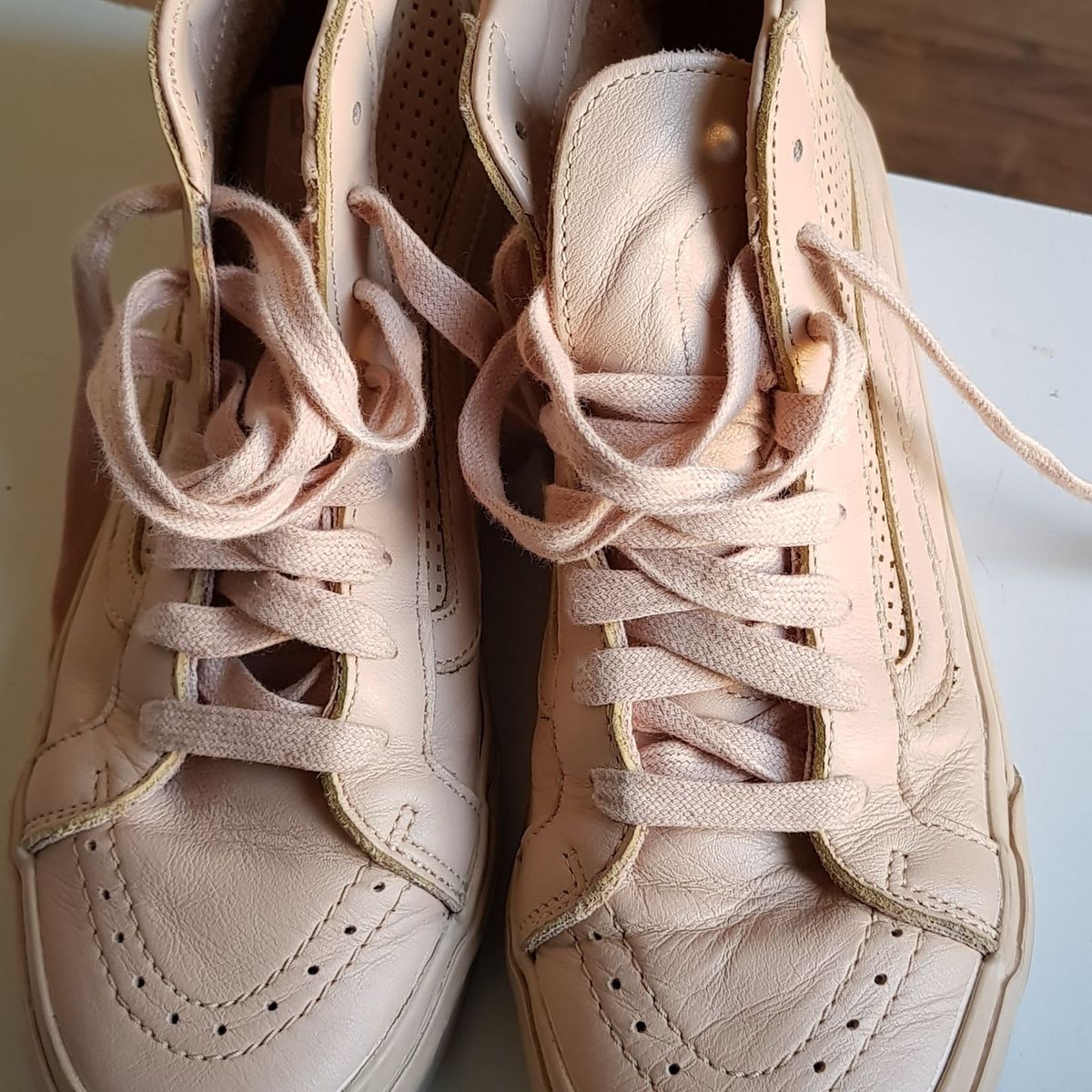 tenis vans cano alto rosa