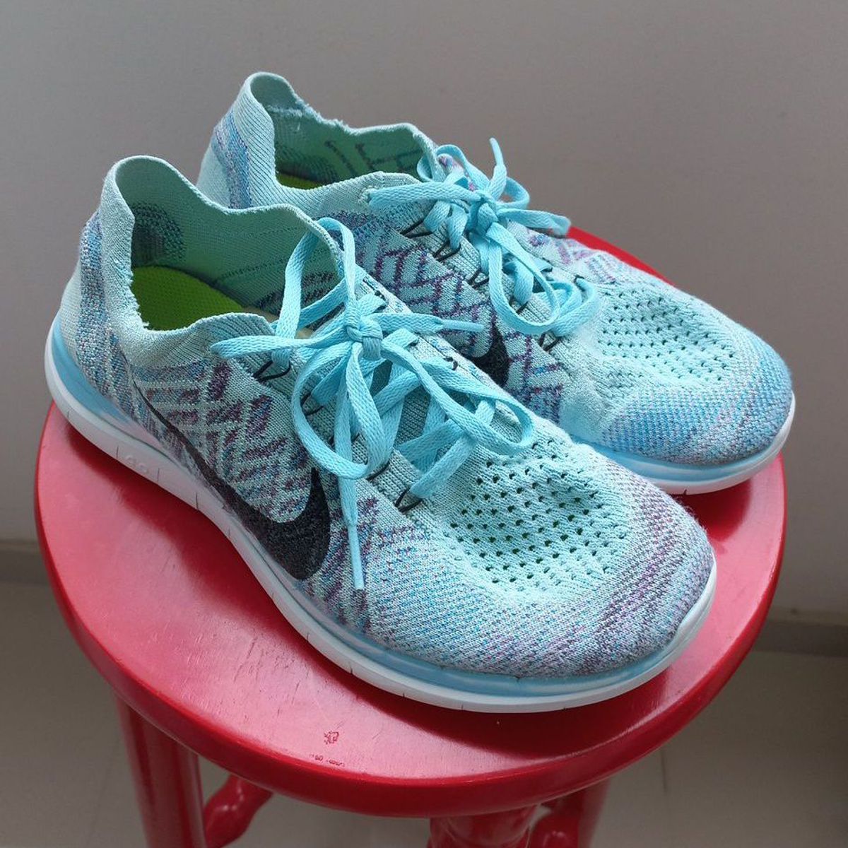 Nike free store 4.0 flyknit blue