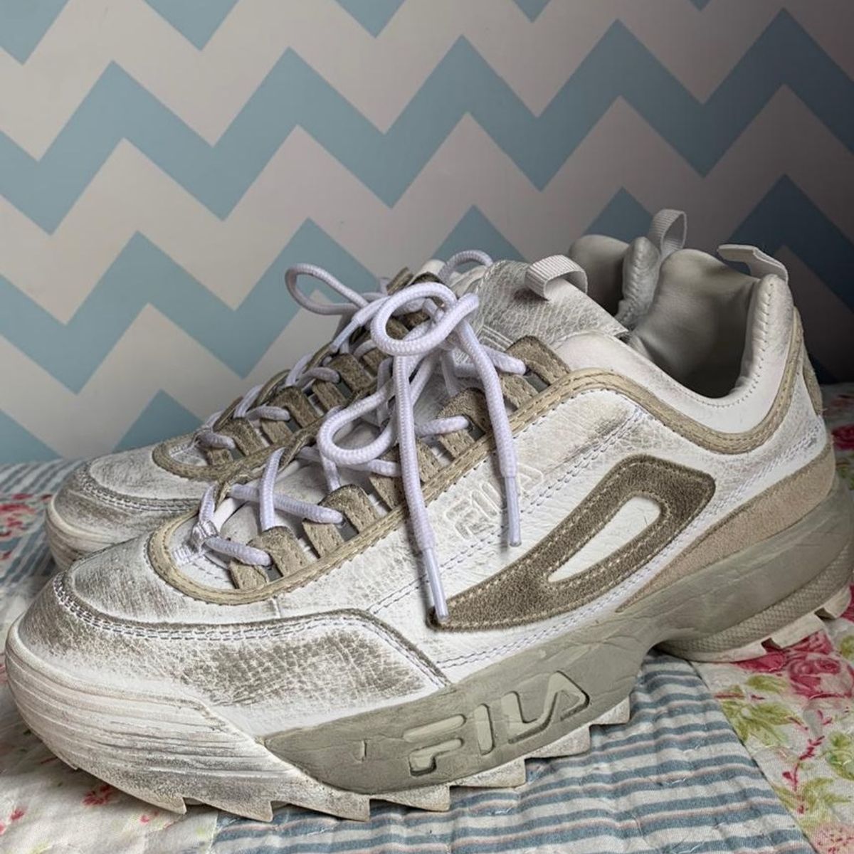 tênis fila disruptor ii distressed