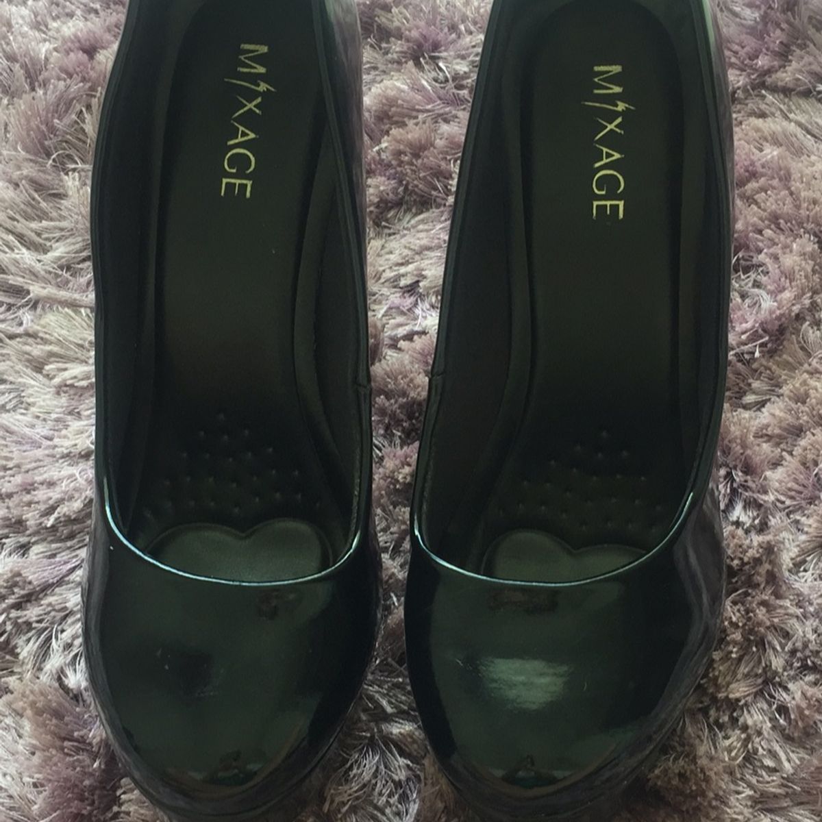 scarpin mixage verniz preto