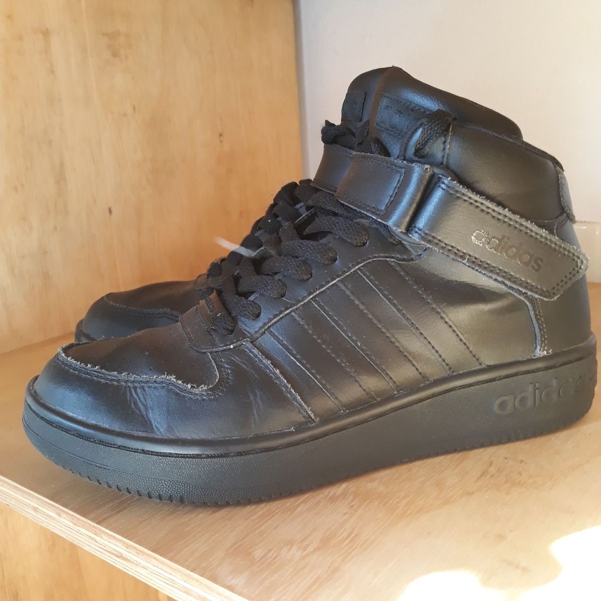 tênis adidas team court mid preto