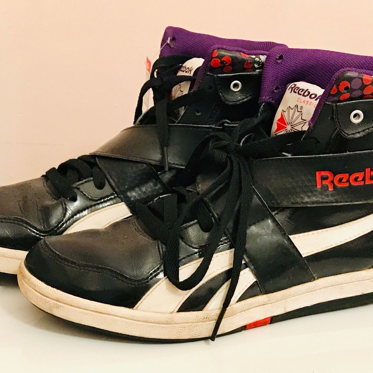 tenis reebok feminino cano alto preto