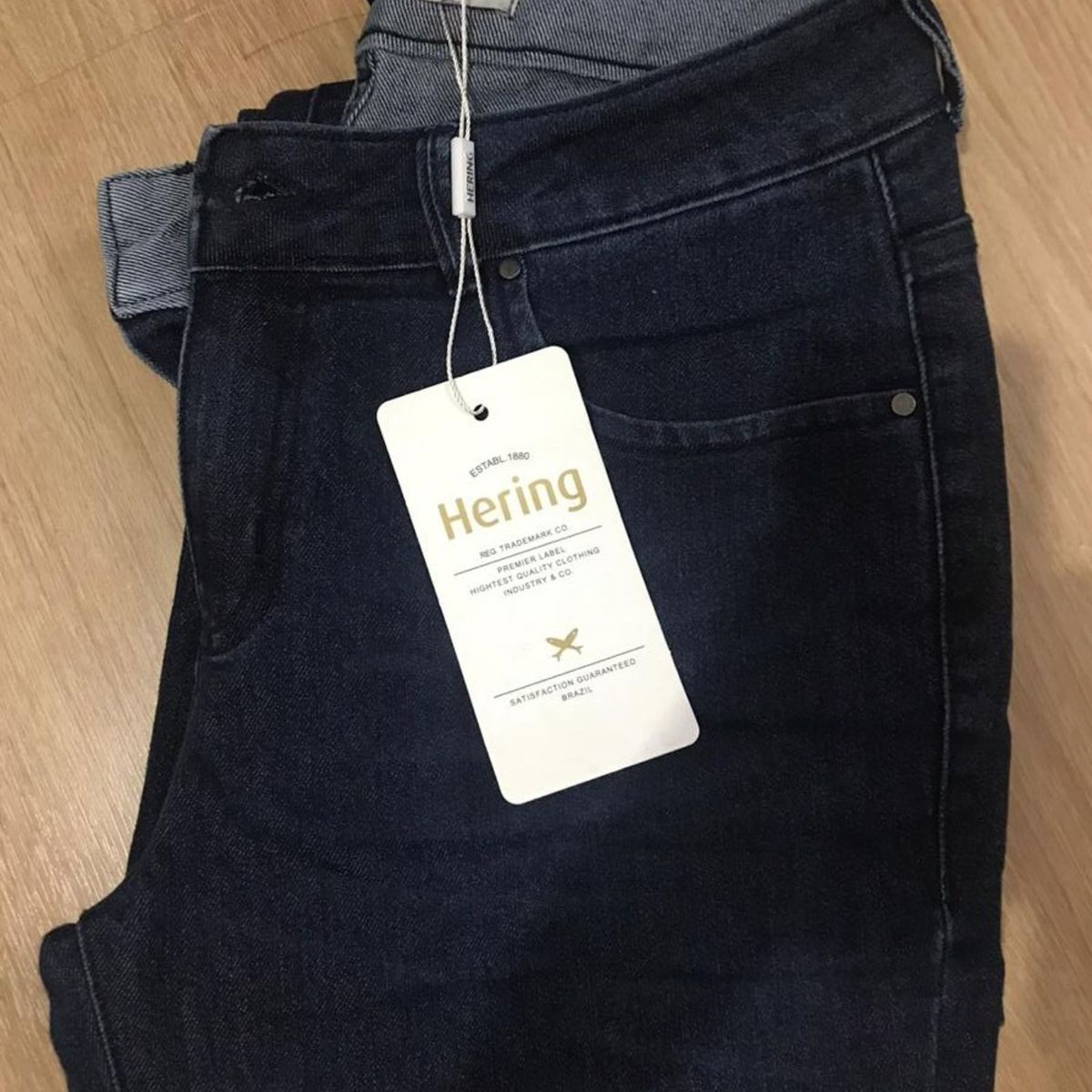 calça jeans flare petit hering