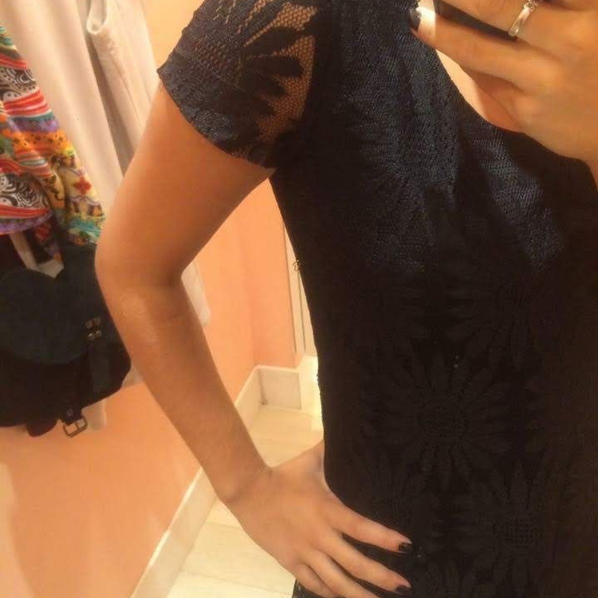 Vestido Renda Preto  Vestido Feminino Forever 21 Nunca Usado