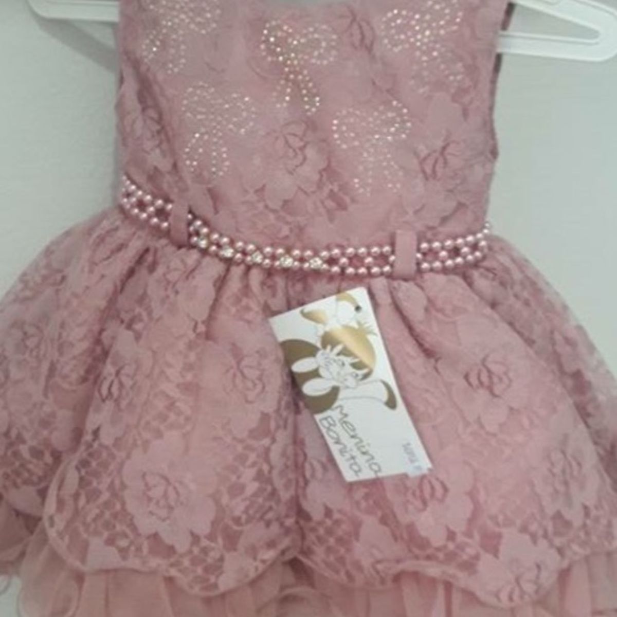 vestido rosa seco infantil