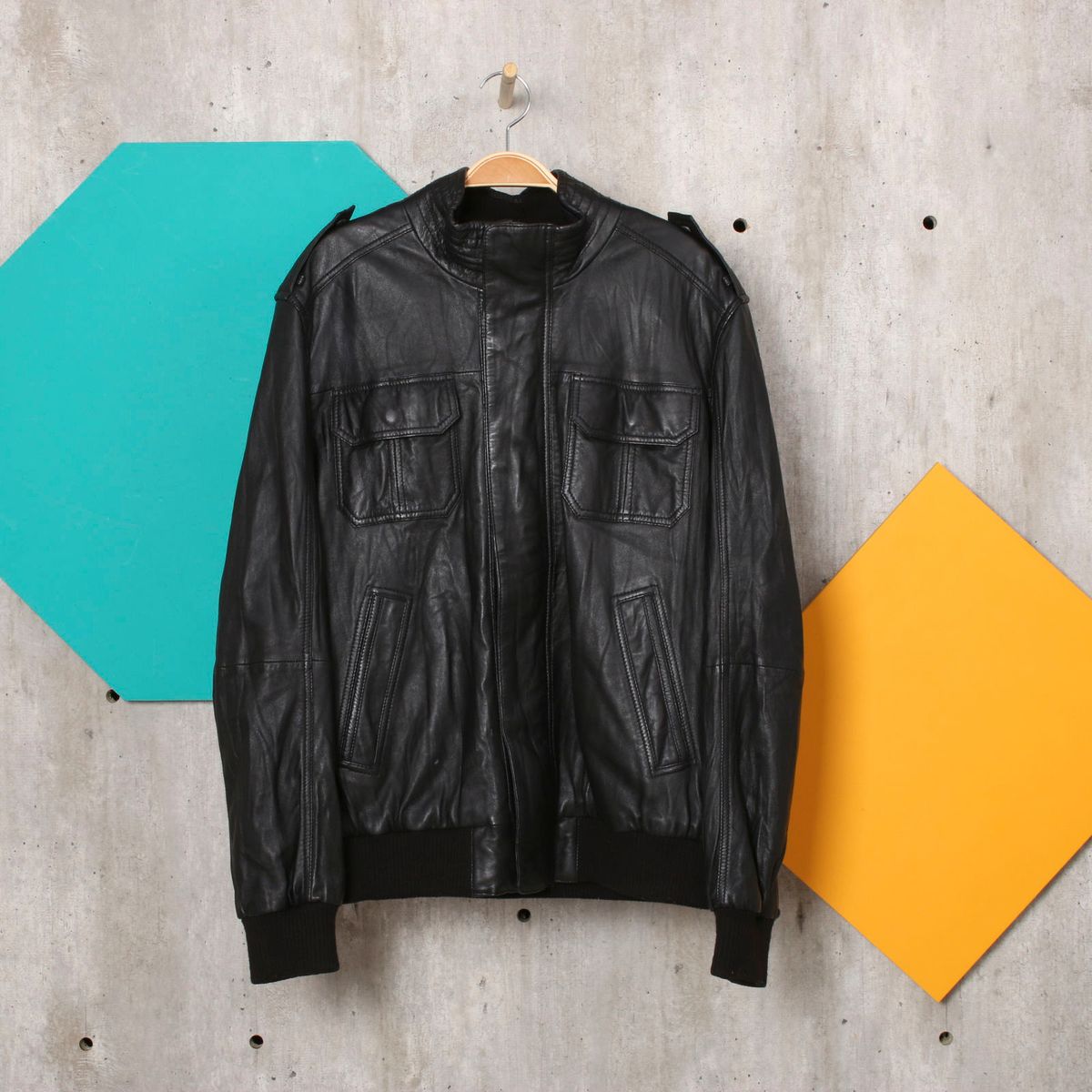 jaqueta reserva couro