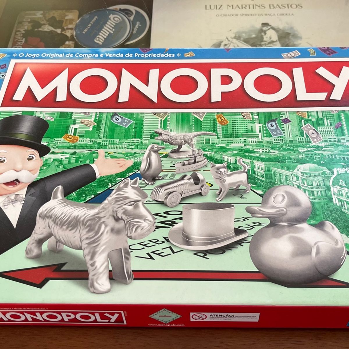 Jogo Tabuleiro Monopoly Antigo Usado, Jogo de Tabuleiro Hasbro Usado  81689945