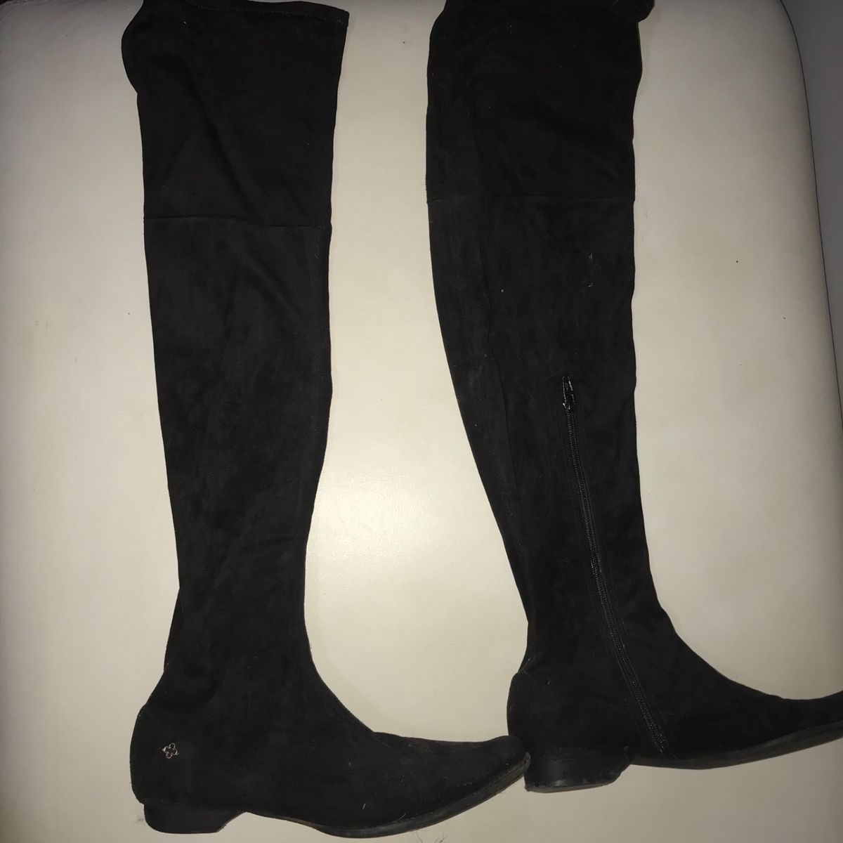 bota over knee sem salto