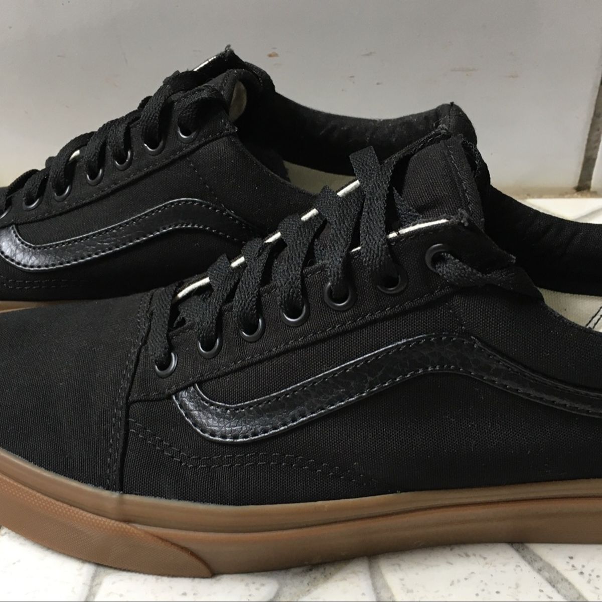 vans old skool solado marrom