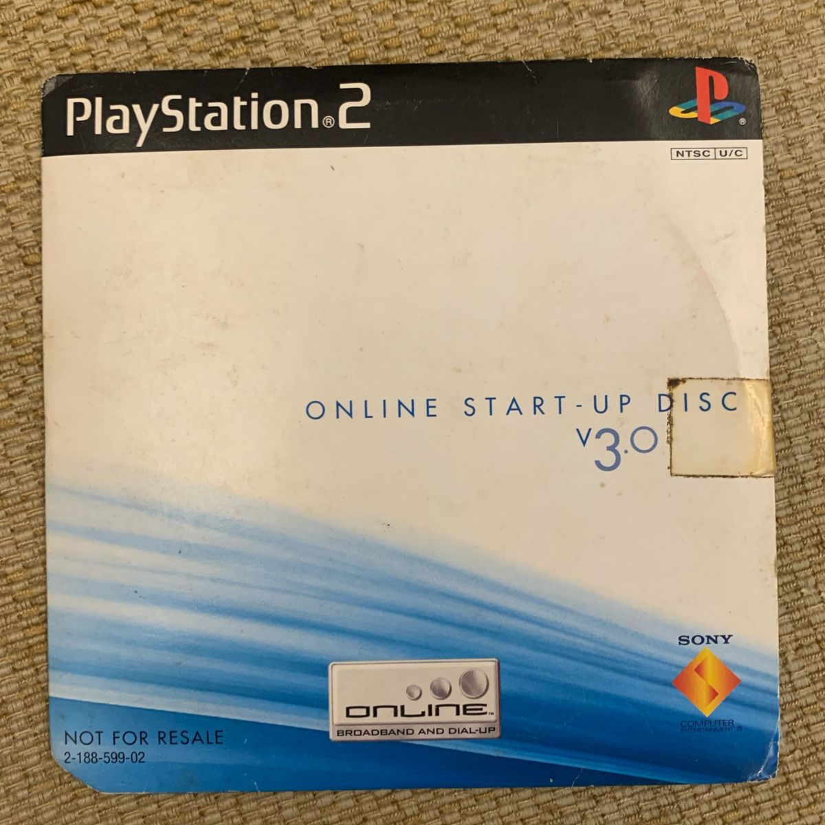 Playstation 2 PS2 Online Start Up Disc 3.0