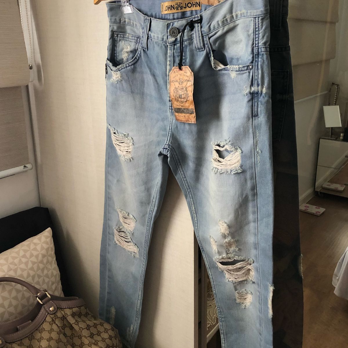 calça boyfriend john john