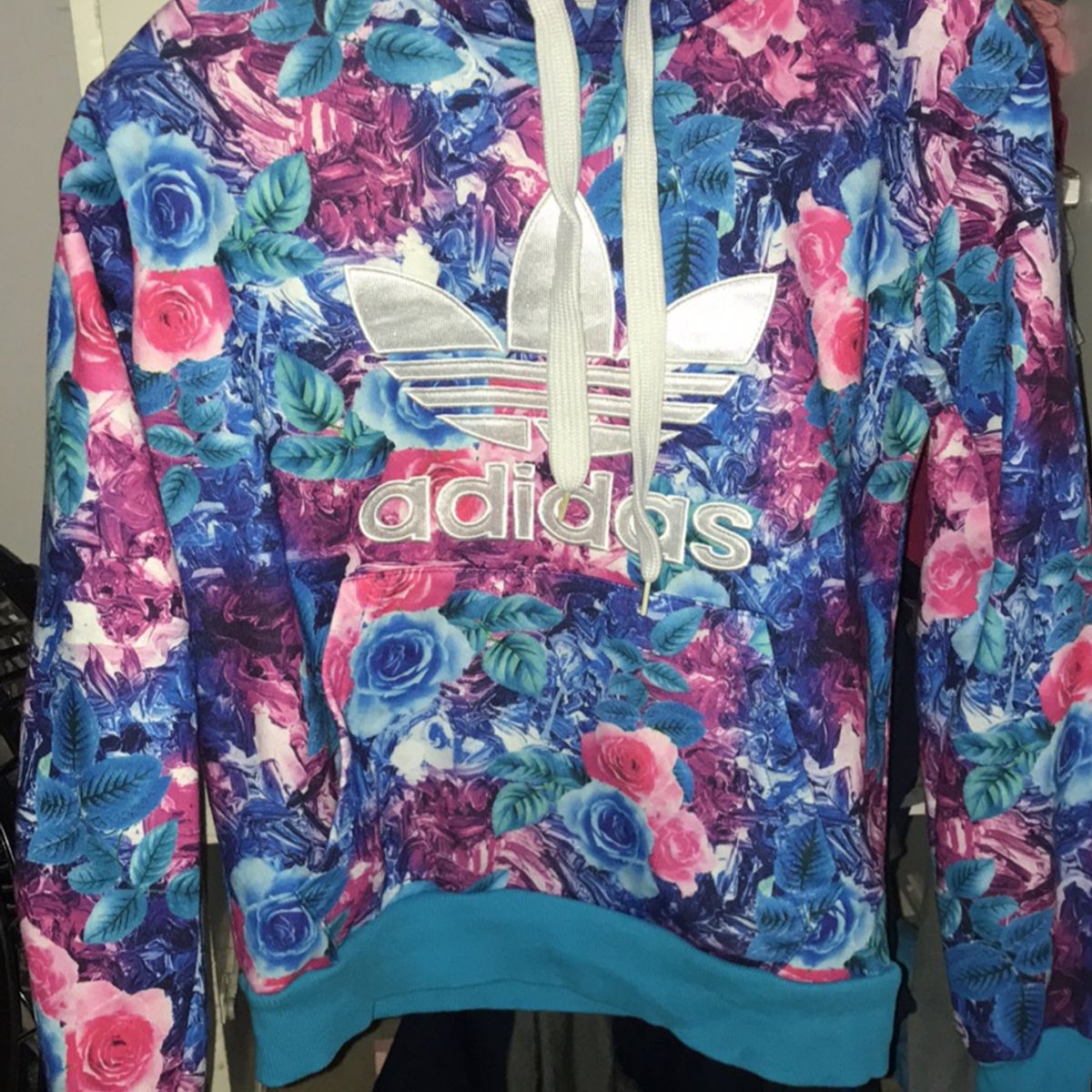 casaco adidas feminino florido