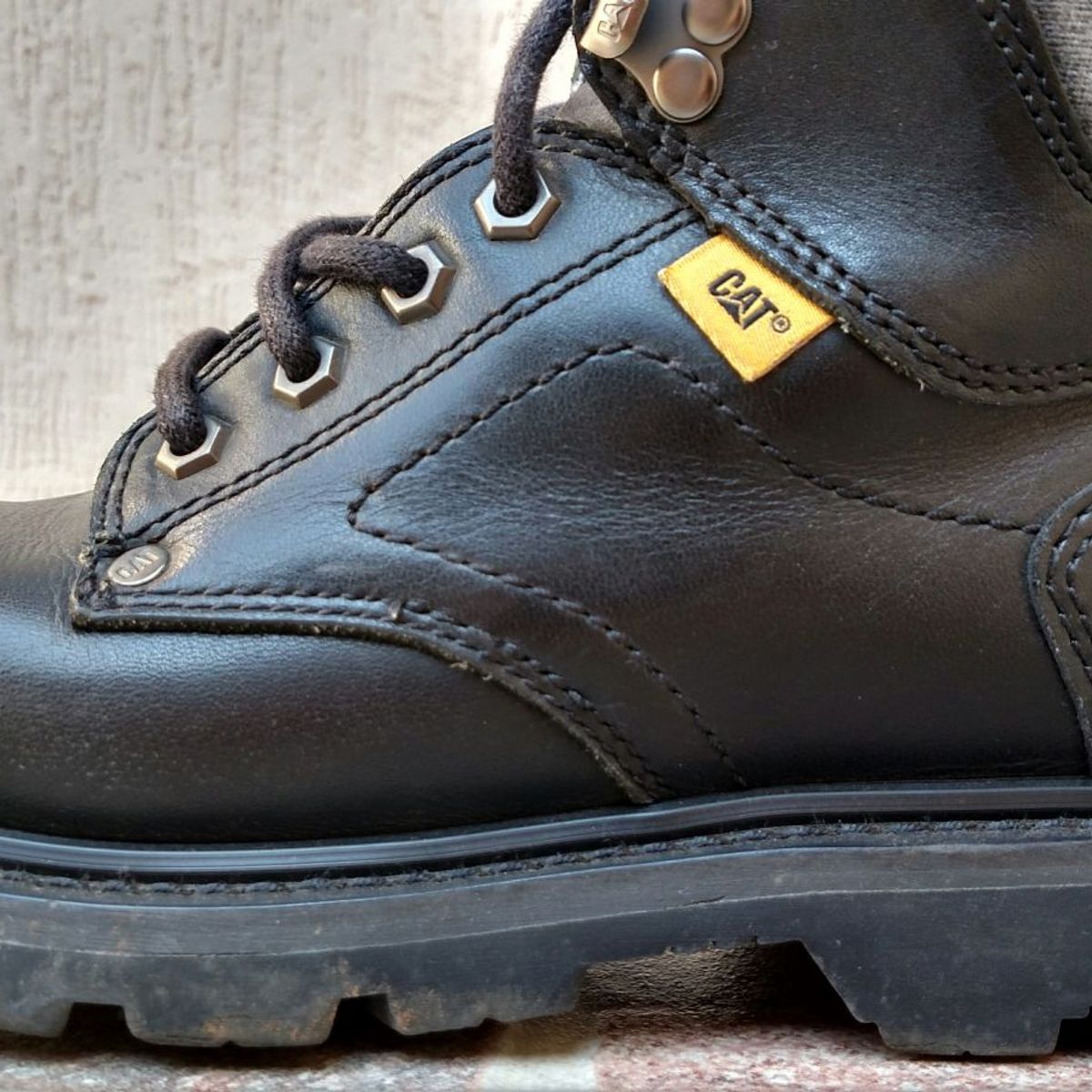 bota caterpillar original bico de aço