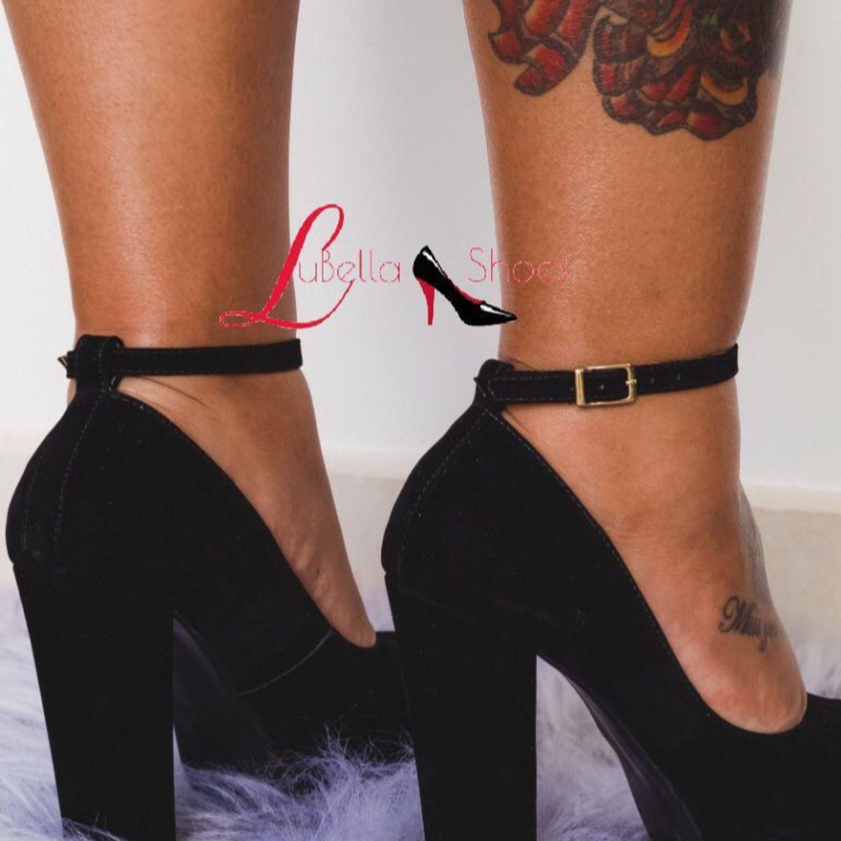 sapato salto quadrado tipo boneca