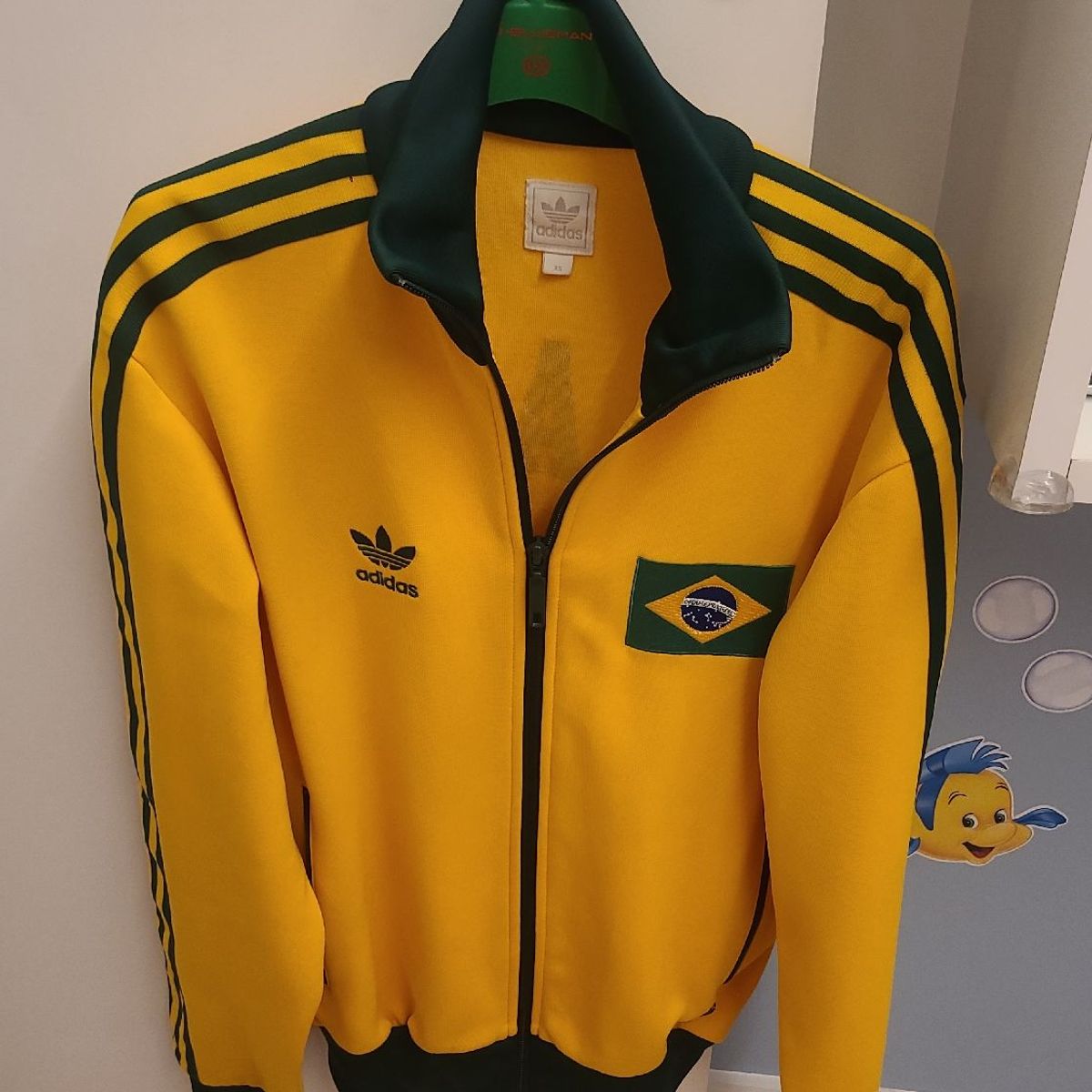 Jaqueta Adidas Brasil Seleção 1970 (Original), Casaco Feminino Adidas  Usado 37356113