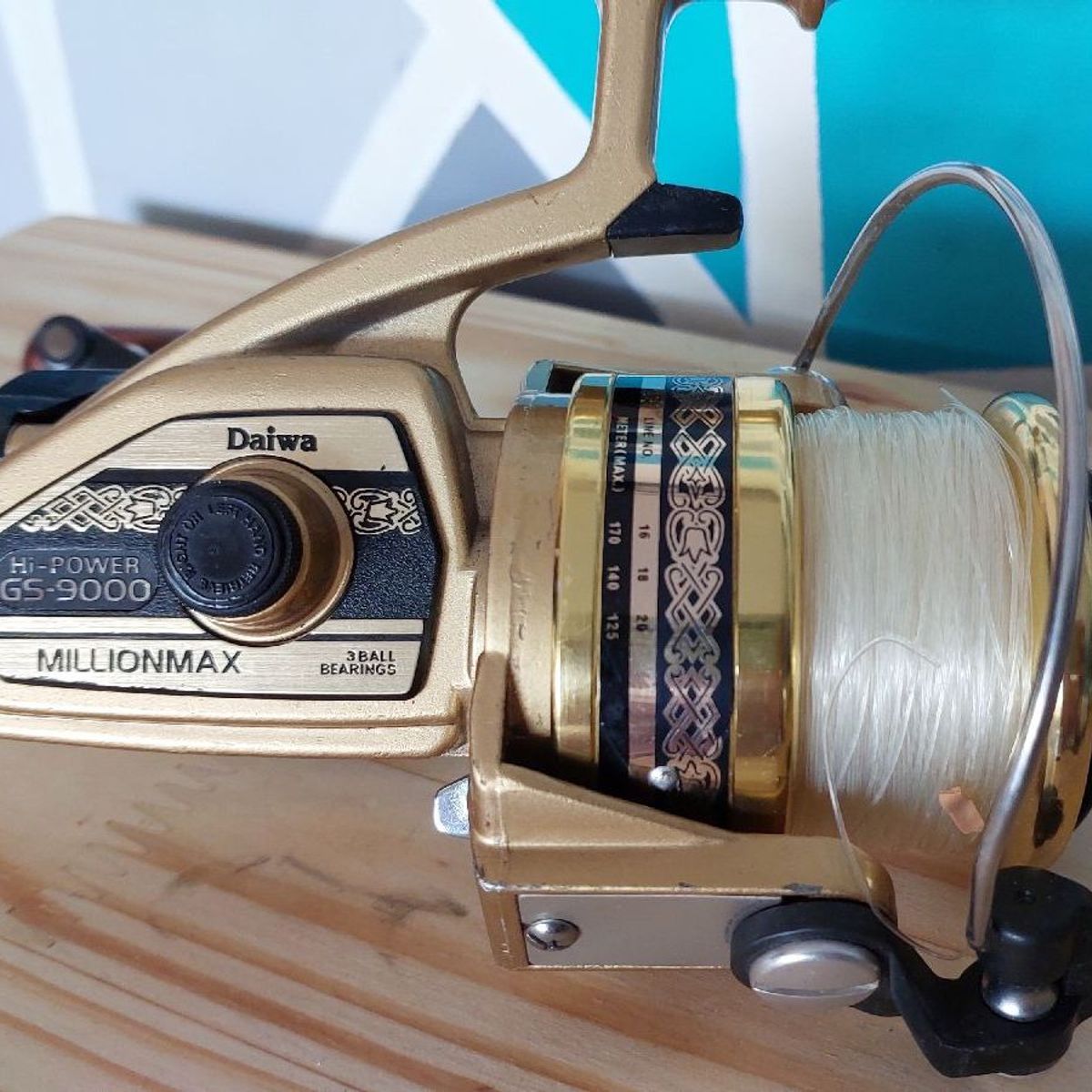 Daiwa Hi-POWER GS-9000 MILLION MAX リール4点 Molinete Daiwa Gs-9000 Millionmax Hi Power Rolamento 3 Esferas